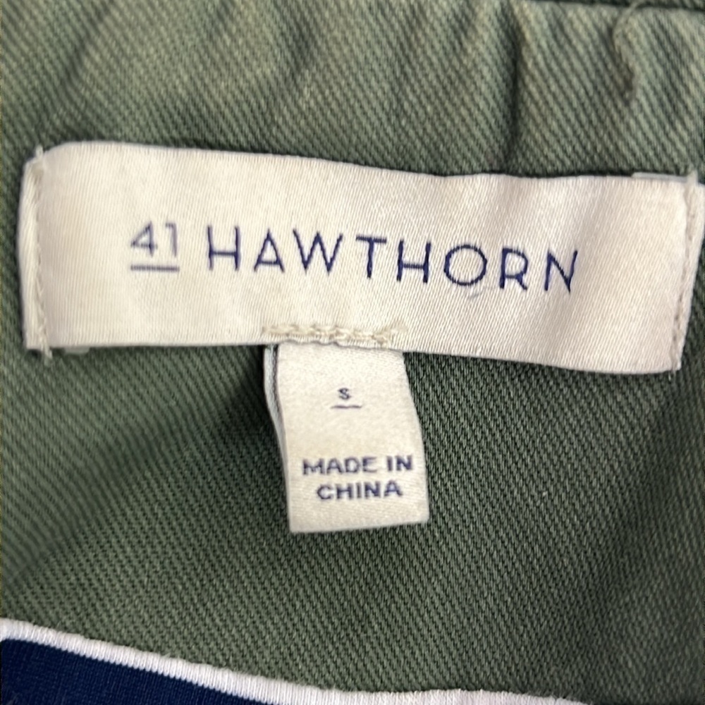 41 Hawthorn Chaplin Essential Hooded Anorak olive green utility Jacket small - Picture 11 of 15
